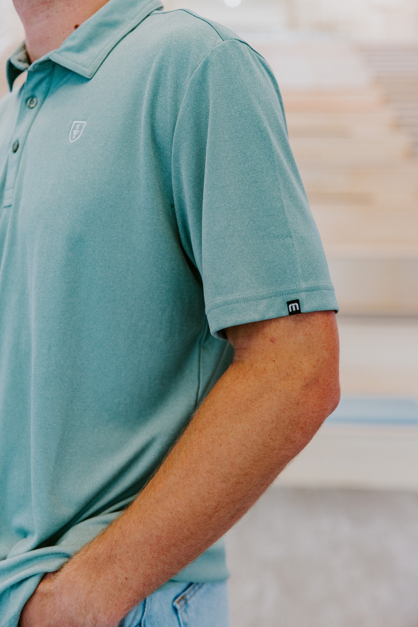 Travis Matthew Green Polo