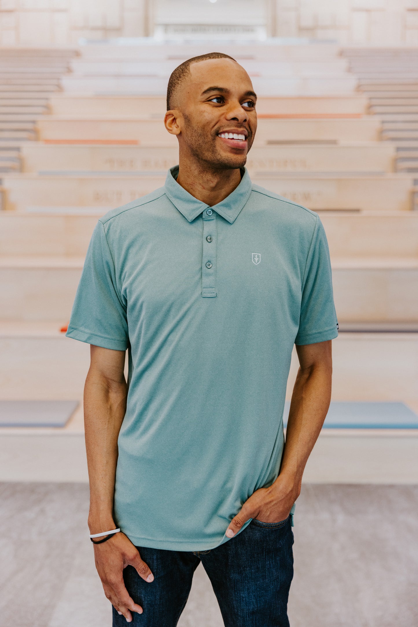 Travis Matthew Green Polo