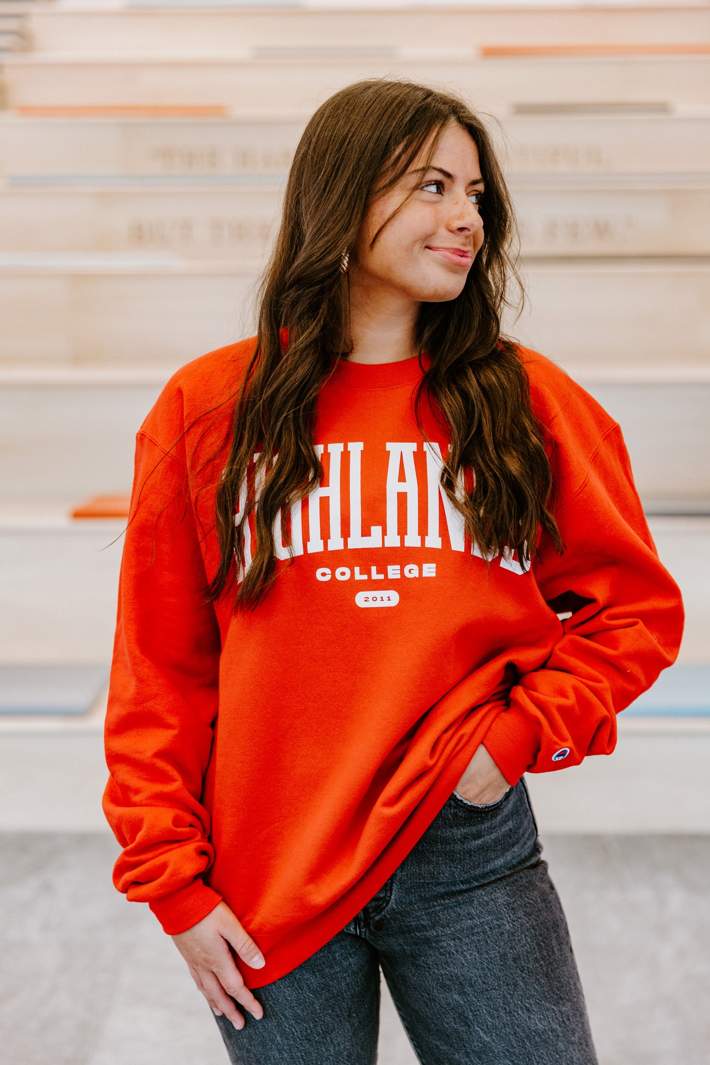 Champion Sweatshirt in Red