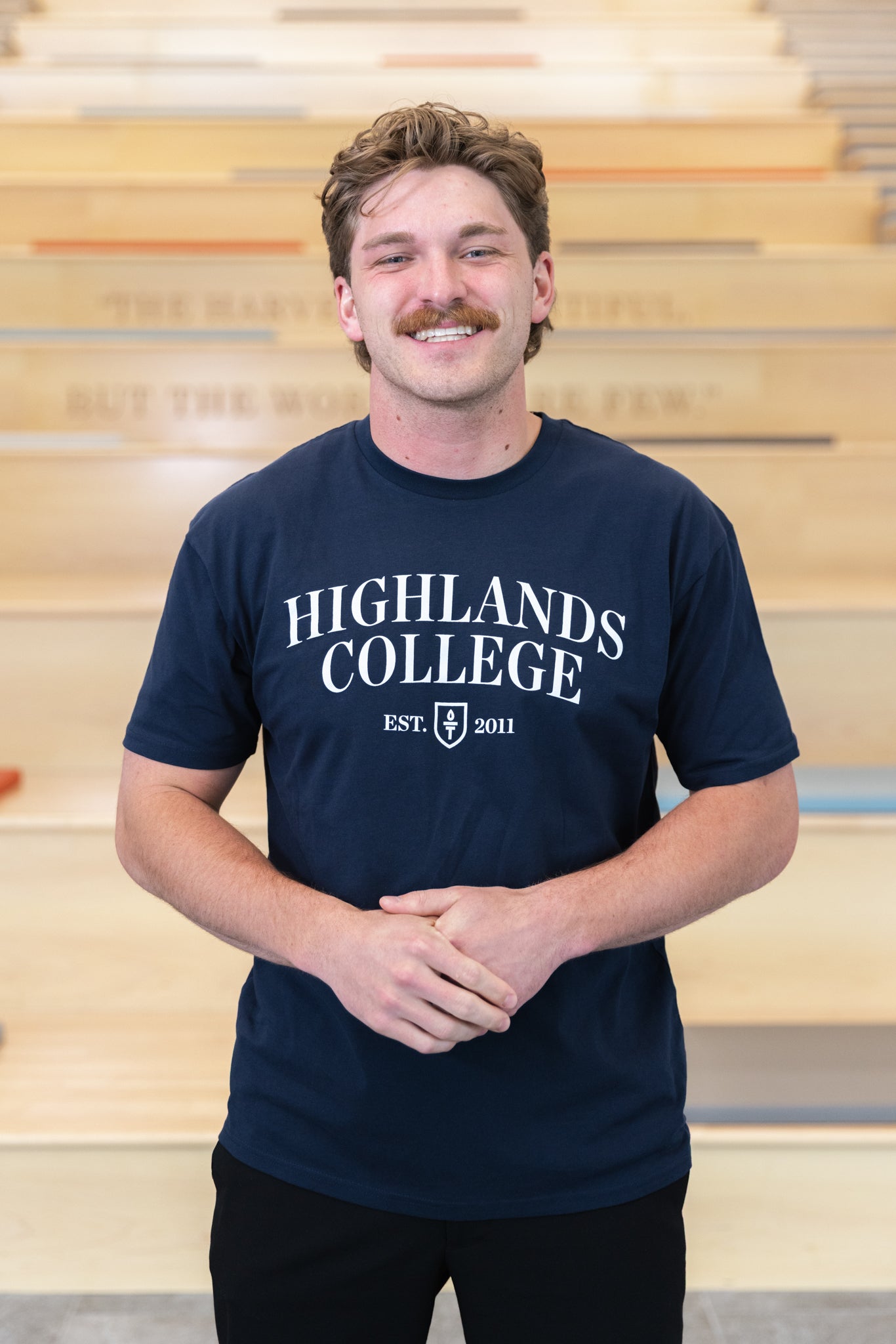 Classic Highlands College Navy Tee
