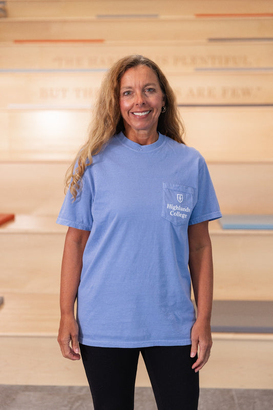 Comfort Color Blue Pocket tee