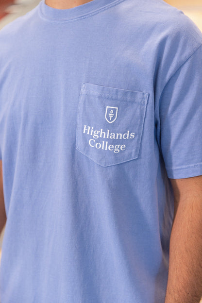 Comfort Color Blue Pocket tee