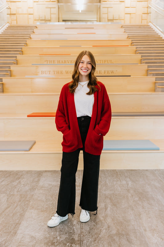 Red Cardigan