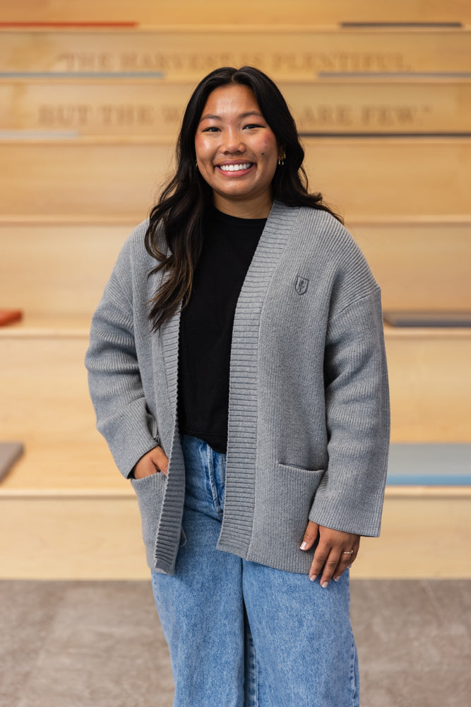 M +M Grey Cardigan