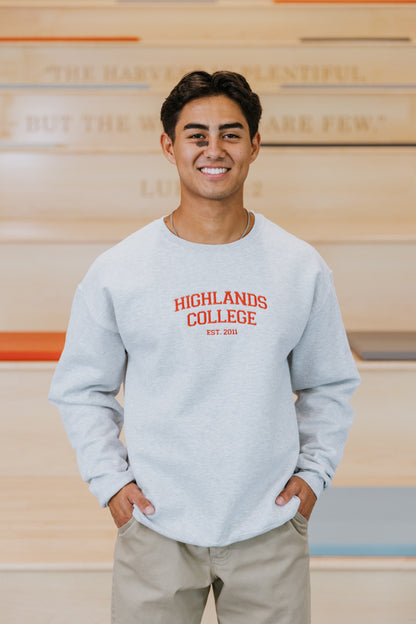 Embroidered Sweatshirt - Red Lettering